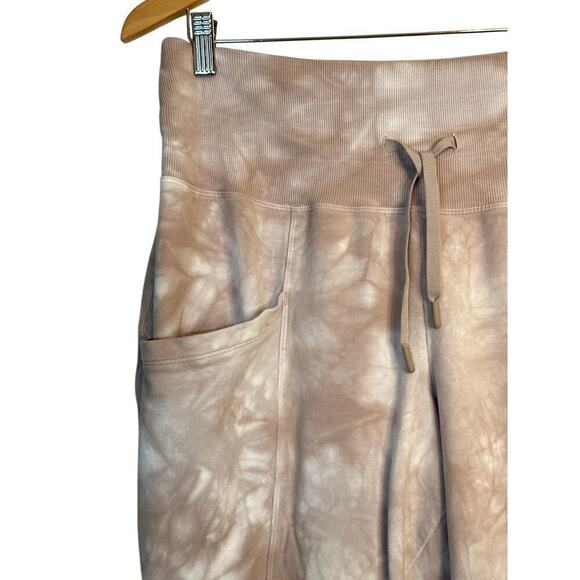 All in Motion Women's High-Waisted Drawstring Ribbed Jogger Pants Size M Beige - Picture 4 of 9